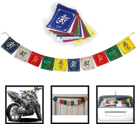 Ride with Blessings: Tibetan Prayer Flags for Bikes & Cars