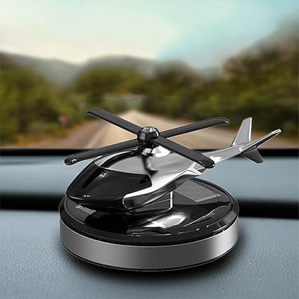 Solar-Powered Helicopter Dashboard Decor – Rotating Fragrance Diffuser for Cars & Desks