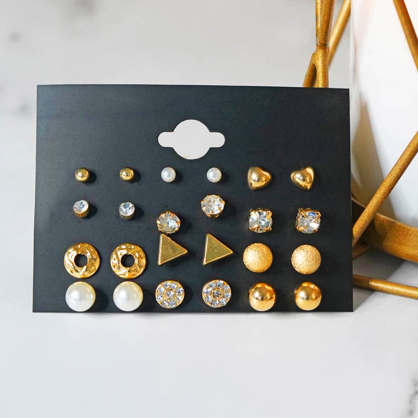 Lunara Studs – Sleek Geometry Meets Everyday Glow