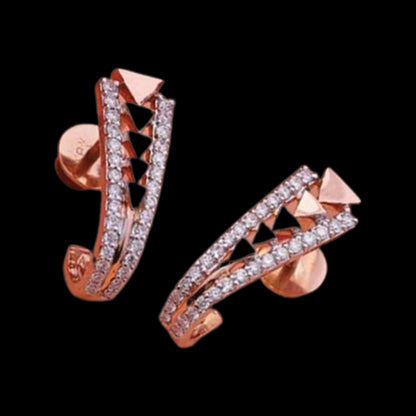 Celestique Radiance Earrings – Glittering Long Drops for Festive Glam