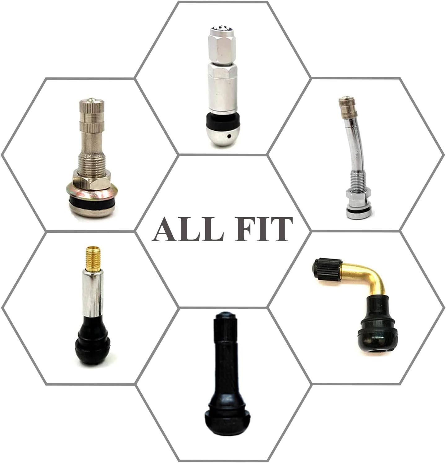 Universal Fluorescent Valve Caps – Anti-Corrosion + Night Visibility