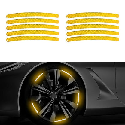 20PCS Reflective Wheel Rim Stickers – High-Visibility Safety Decals for Cars & Bikes