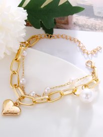 Elegant Butterfly Charm Bracelet – Gold-Toned Link Design for Women & Girls