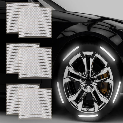 20PCS Reflective Wheel Rim Stickers – High-Visibility Safety Decals for Cars & Bikes