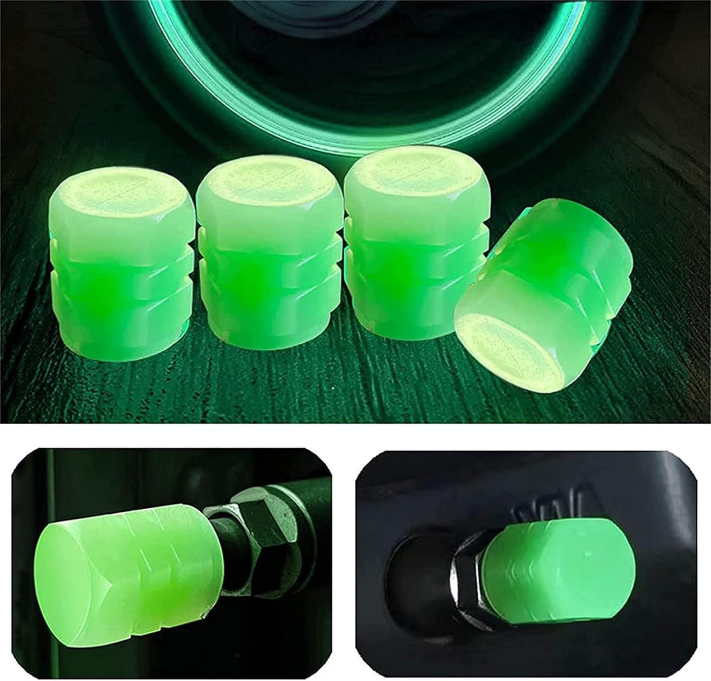 Universal Fluorescent Valve Caps – Anti-Corrosion + Night Visibility