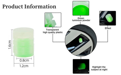 Universal Fluorescent Valve Caps – Anti-Corrosion + Night Visibility