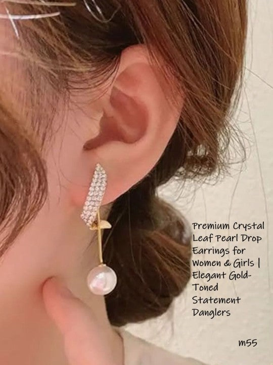 Lunaria Wing Tassel Earrings – Korean Pearl Drops with Celestial Grace