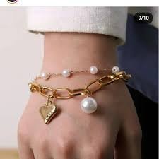 Elegant Butterfly Charm Bracelet – Gold-Toned Link Design for Women & Girls