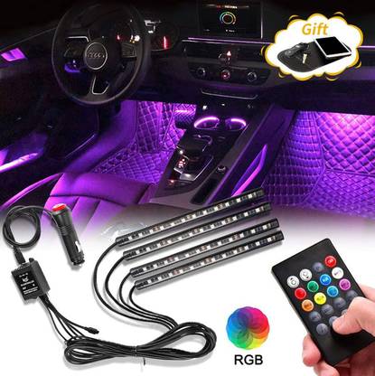 Glow On the Go – Multicolor Car LED Kit with Remote & Sound Sync
