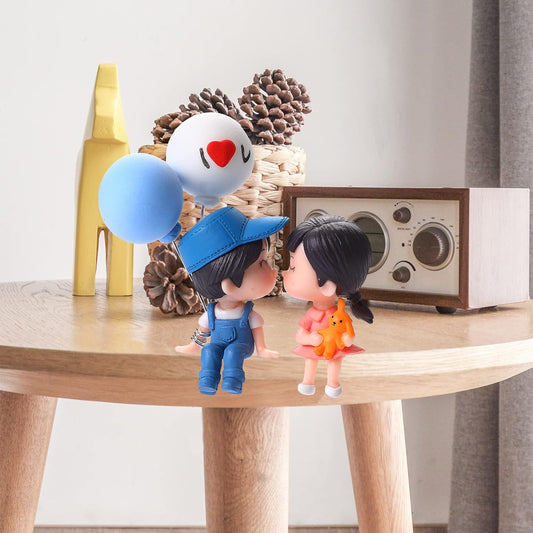LoveBubble  Romantic Couple Dashboard Figurine with Balloon