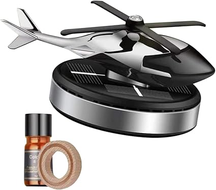 Solar-Powered Helicopter Dashboard Decor – Rotating Fragrance Diffuser for Cars & Desks
