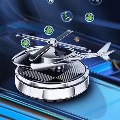 Solar-Powered Helicopter Dashboard Decor – Rotating Fragrance Diffuser for Cars & Desks